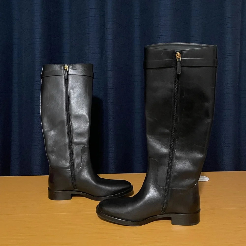 Tory Burch Everly Strap Riding Boots